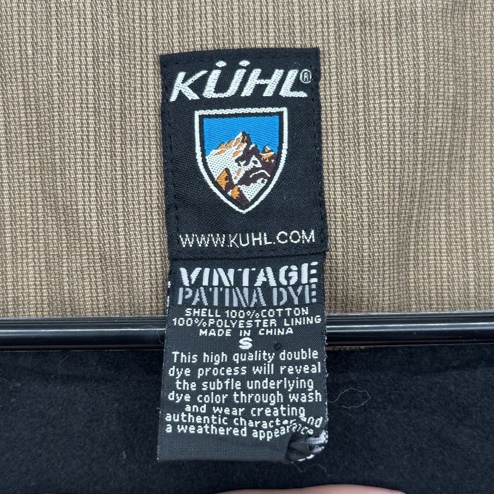 Kuhl Men S Burr Jacket Brown Canvas Fleece Lined Rugged Cotton Work Coat Utility - Picture 9 of 10